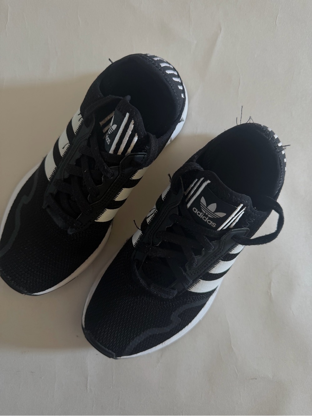 adidas Women’s Black and White Athletic Sneakers - Picture 2 of 4